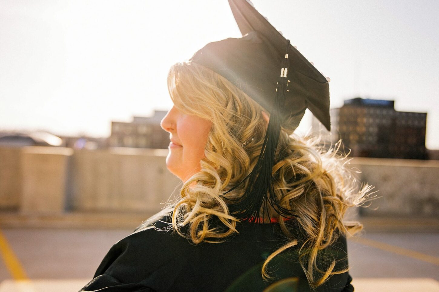 woman and graduation day