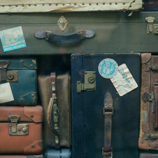 student suitcases and bags