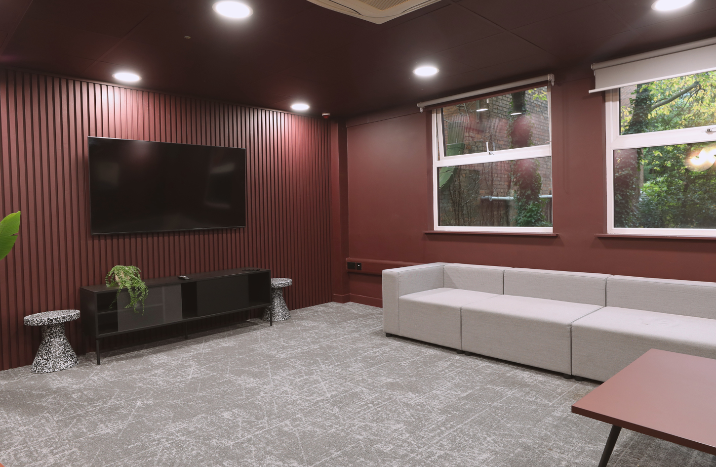 roman house derby cinema room property page