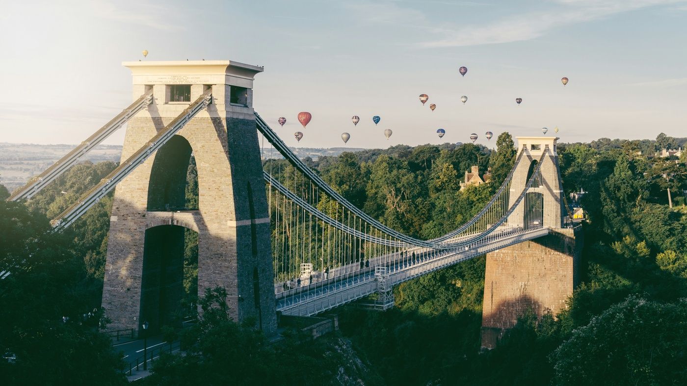 hot air balloons over bristol