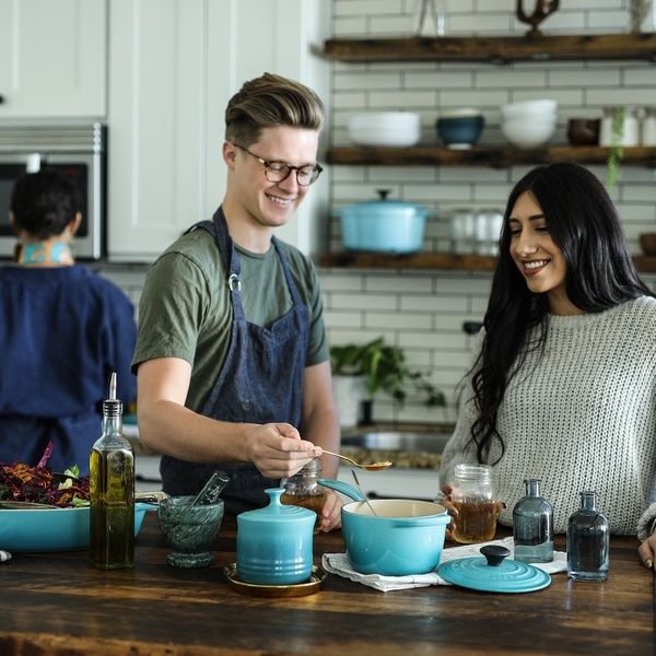cooking students