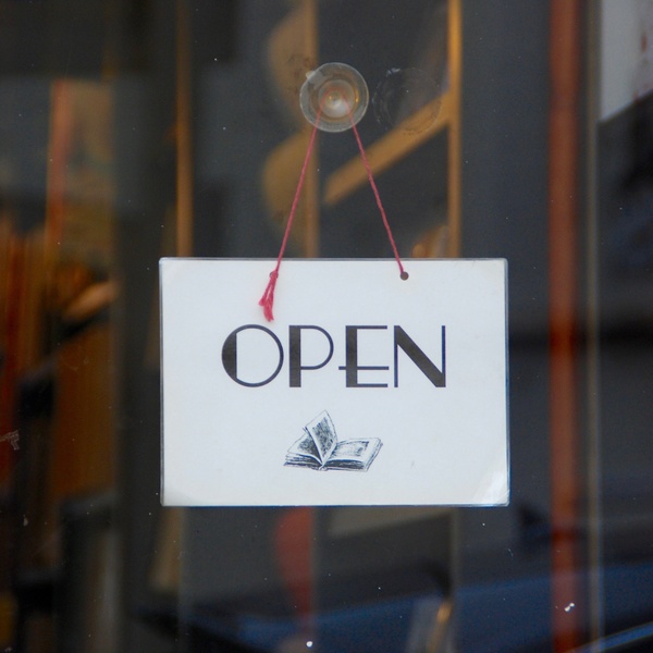 open sign
