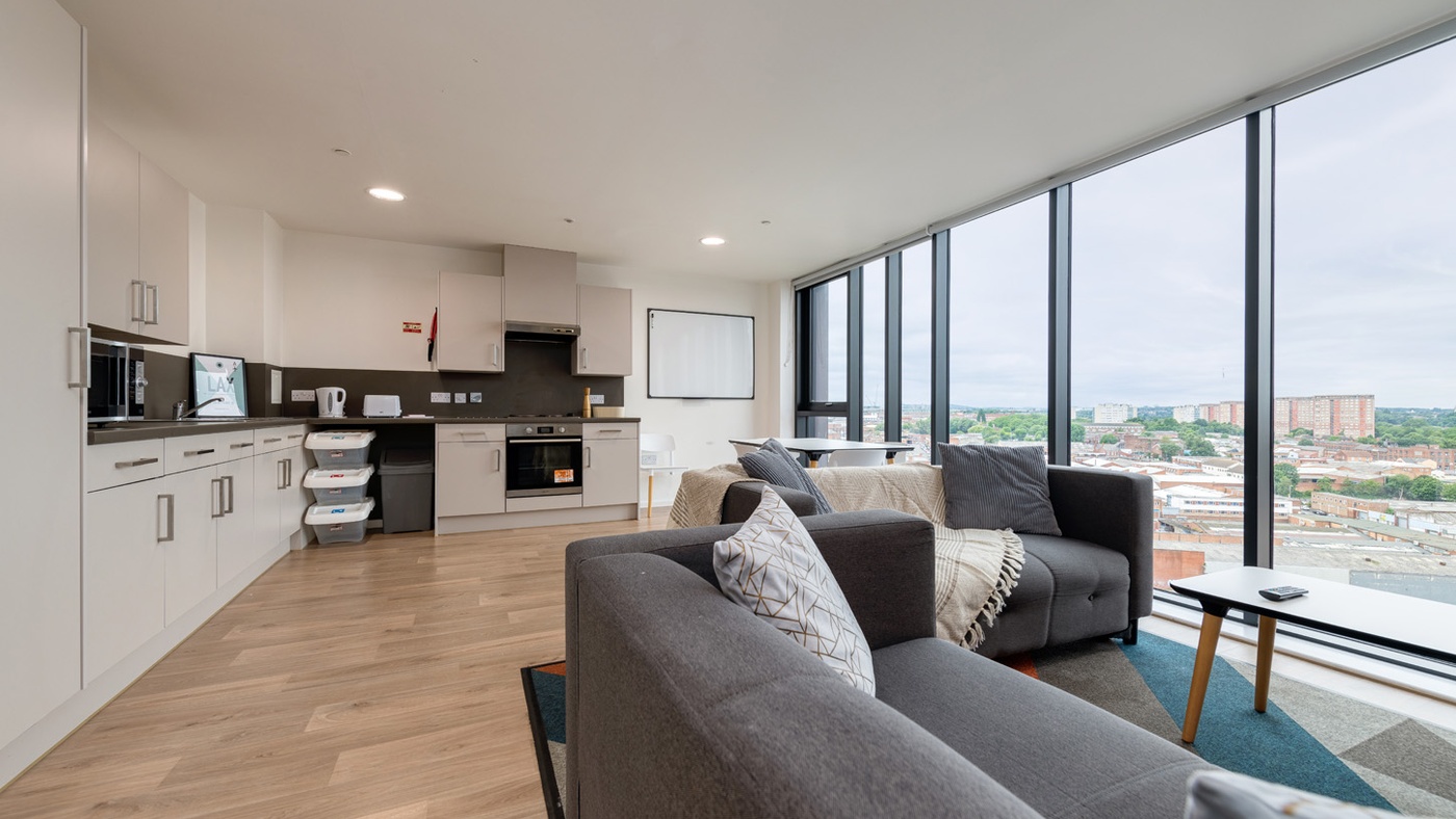 bagot street student accommodation kitchen birmingham