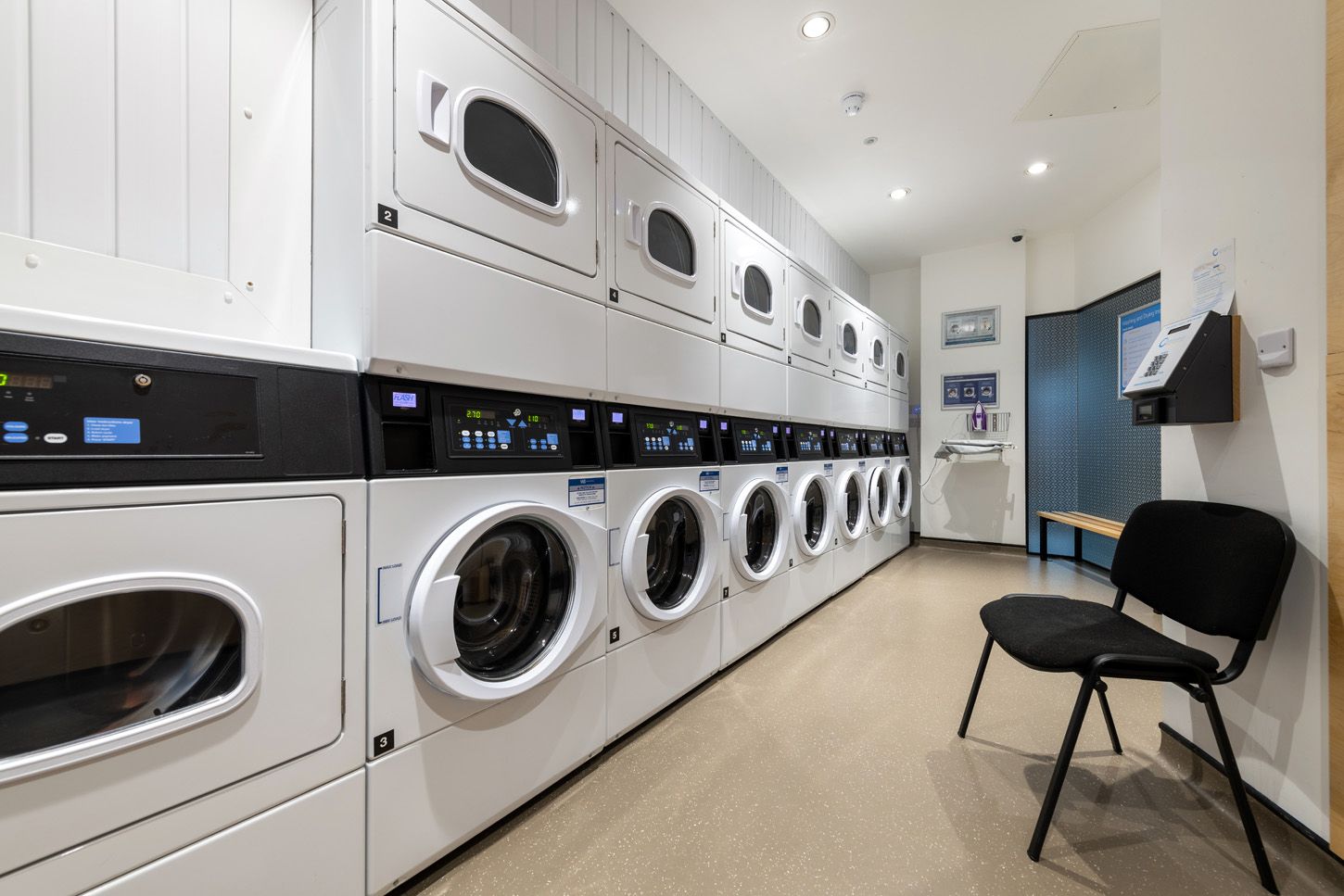student laundry room in birmingham inside student accommodation