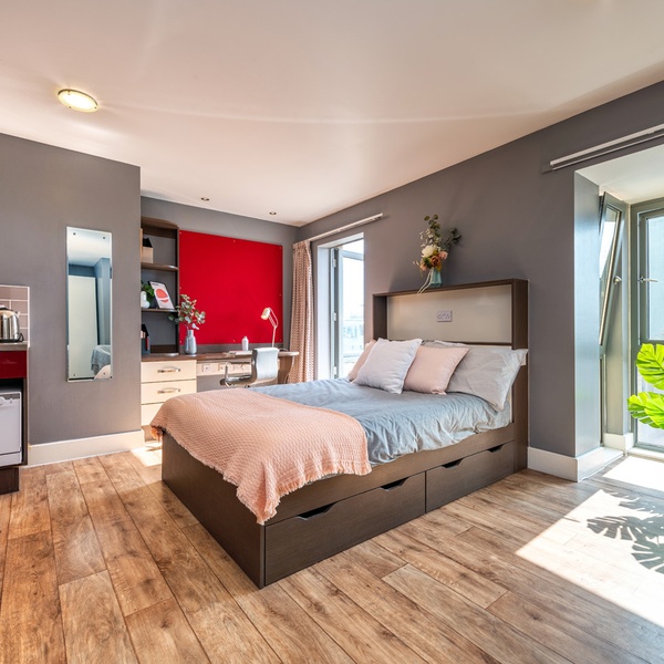 dashwood studios student accommodation london premium studio bedroom 2