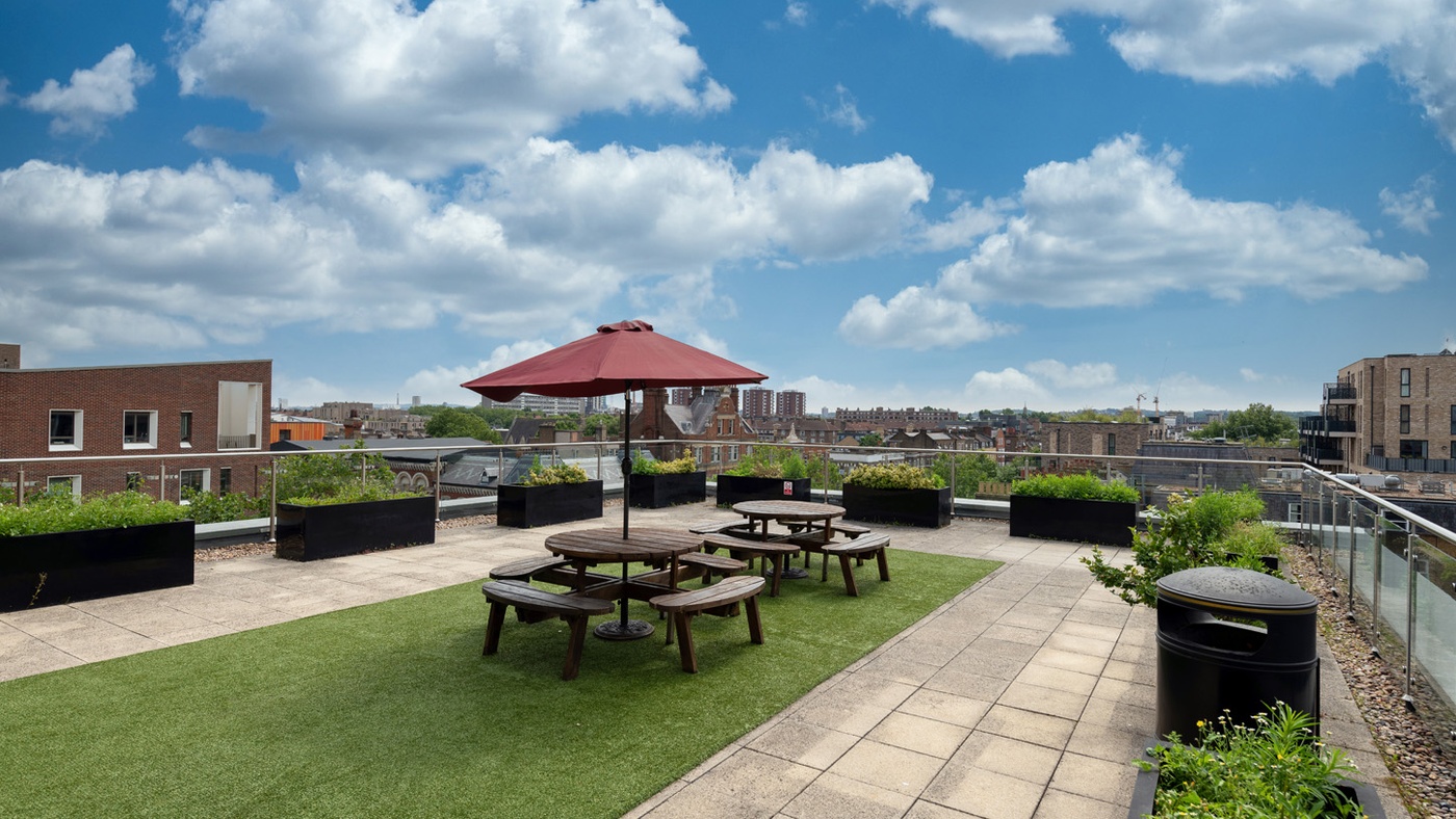 dashwood studios student accommodation london roof terrace