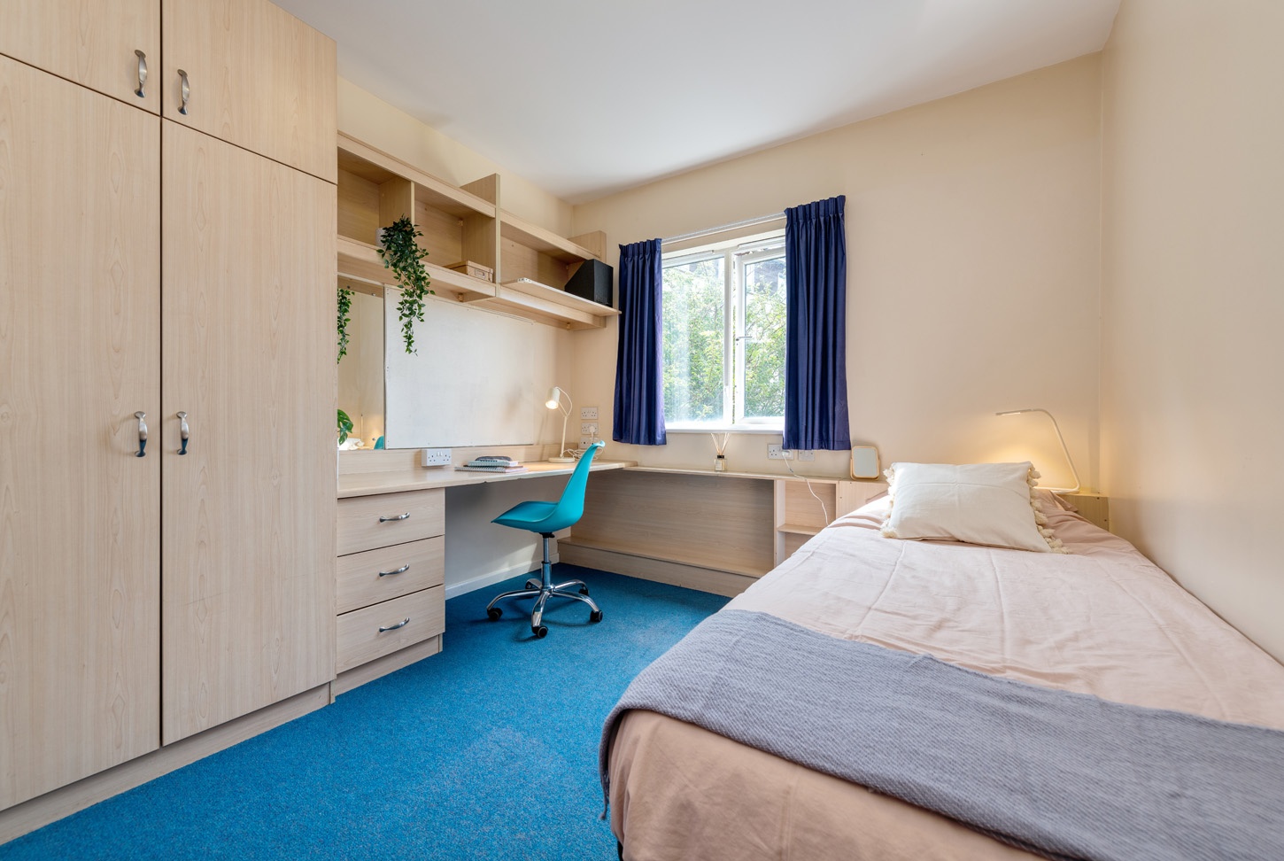 shaftesbury hall student accommodation cheltenham ensuite bedroom