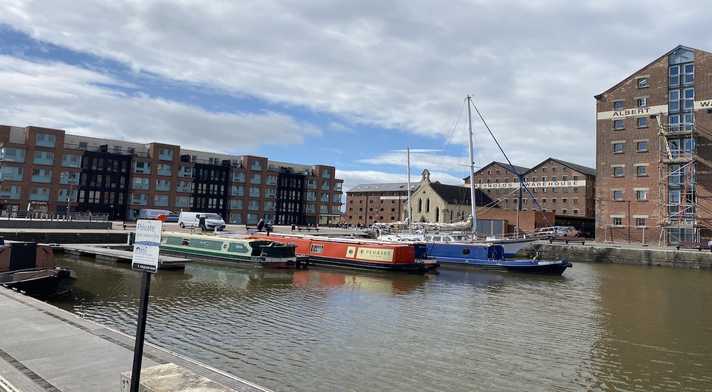 vessel on a river