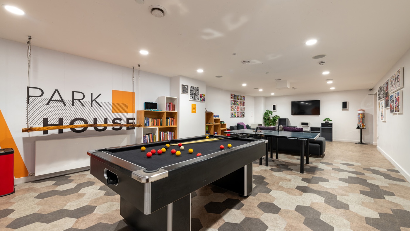 park house student accommodation southampton games room 3