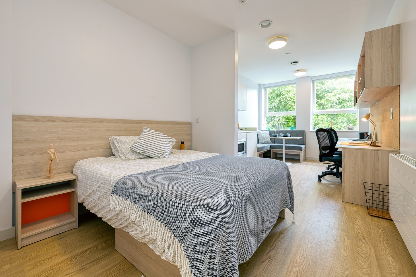 park house student accommodation southampton luxury studio bedroom 2