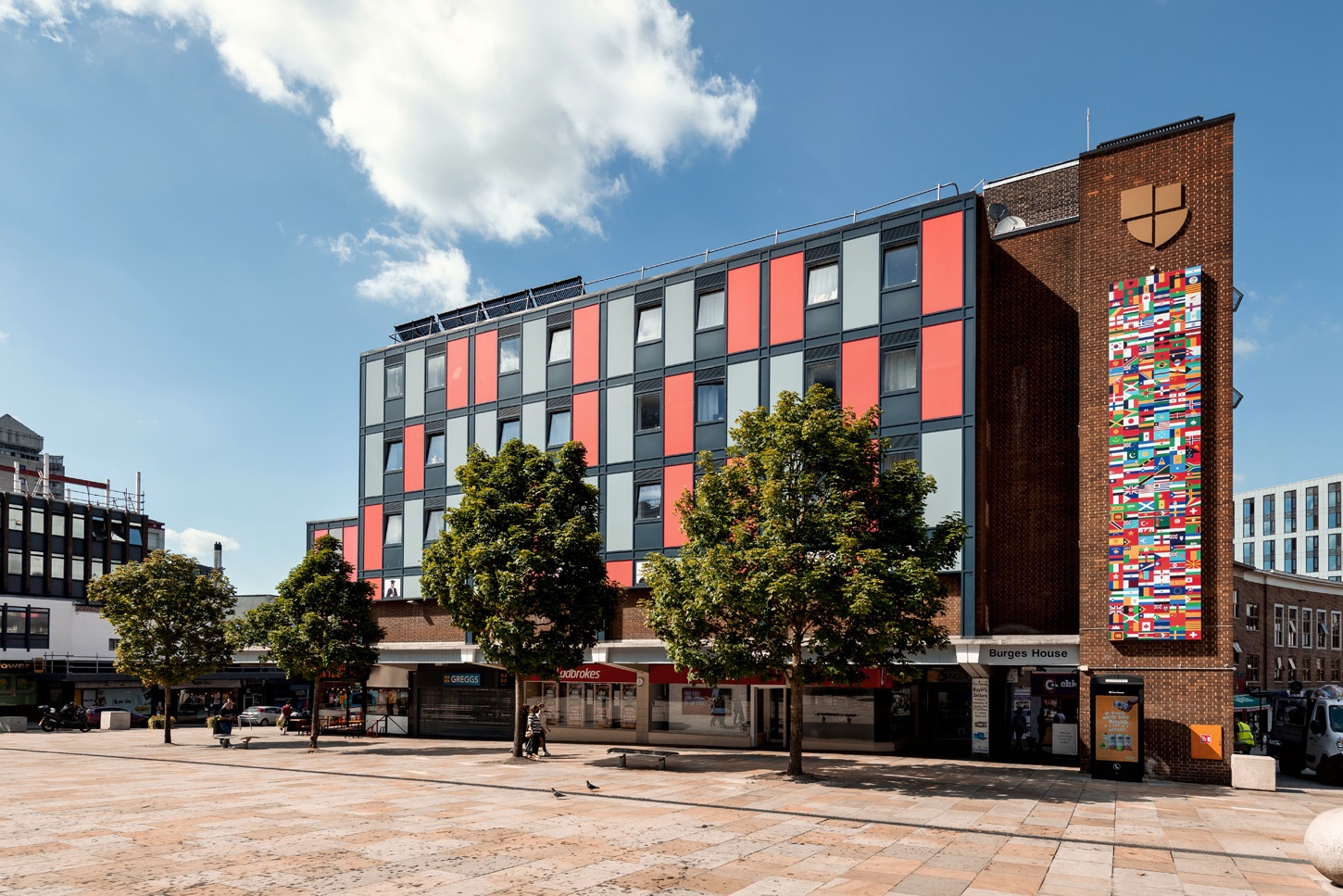 burges house student accommodation coventry building exterior