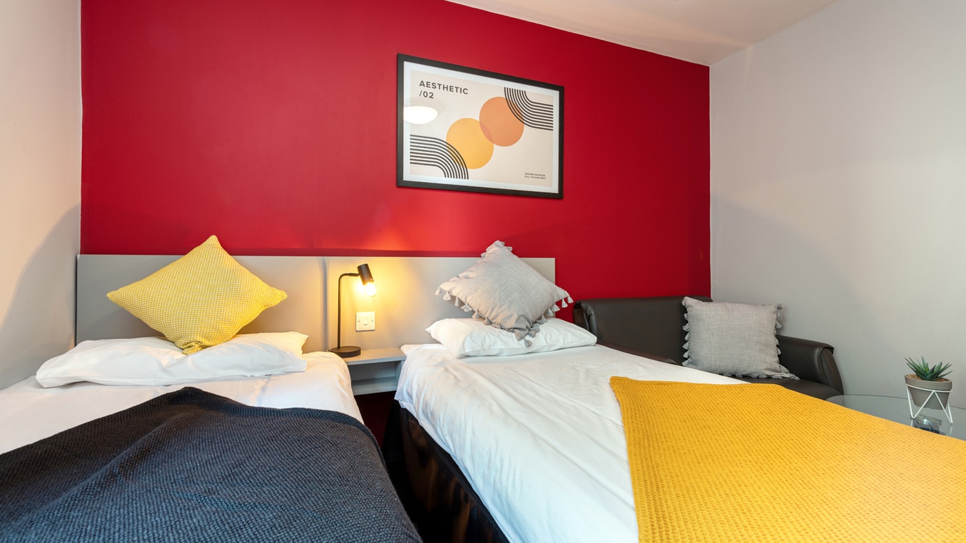 clarendon street accommodation nottingham twin studio beds