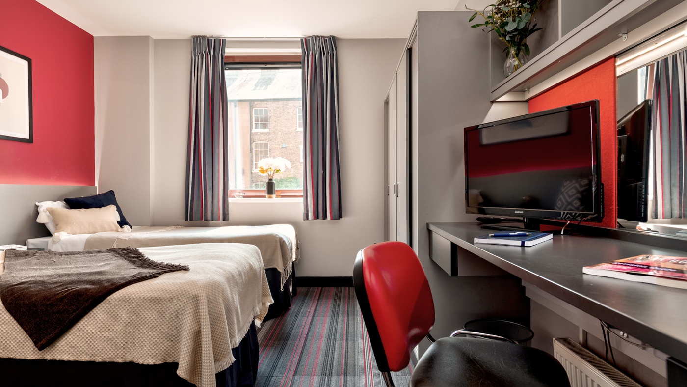 castle street student accommodation cambridge twin studio bedroom