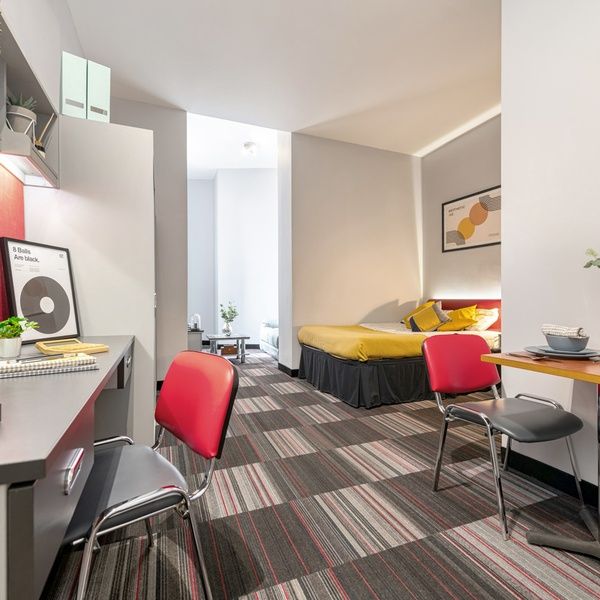 pillar box student accommodation coventry double studio bedroom