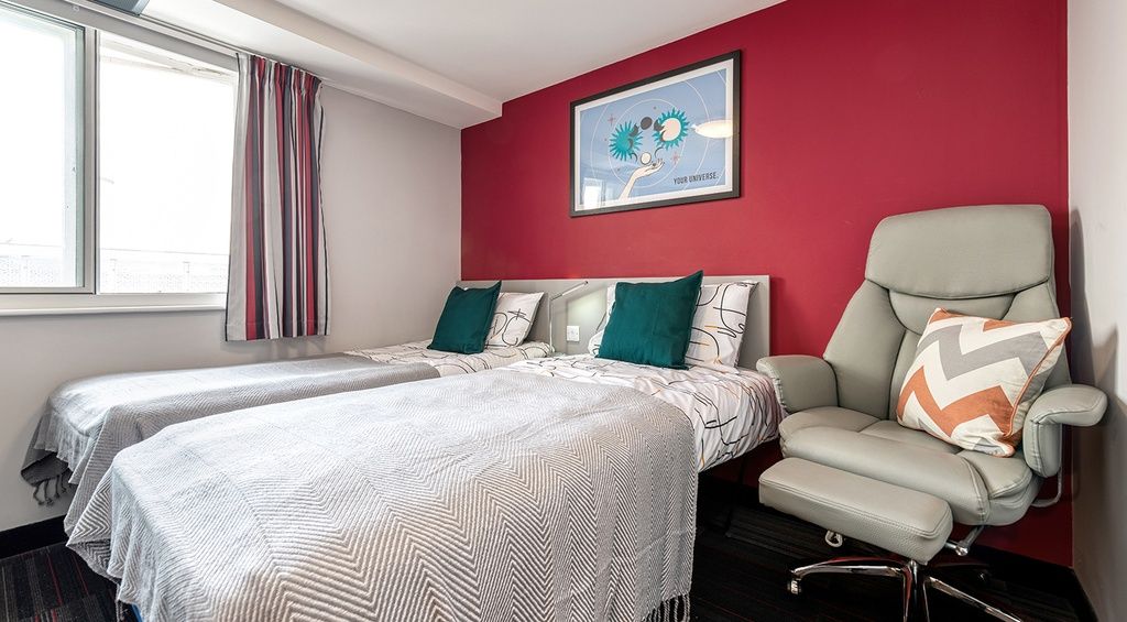 sheffield student accommodation twin bedroom