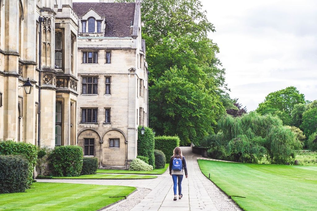 Cambridge University Student Accommodation student walking