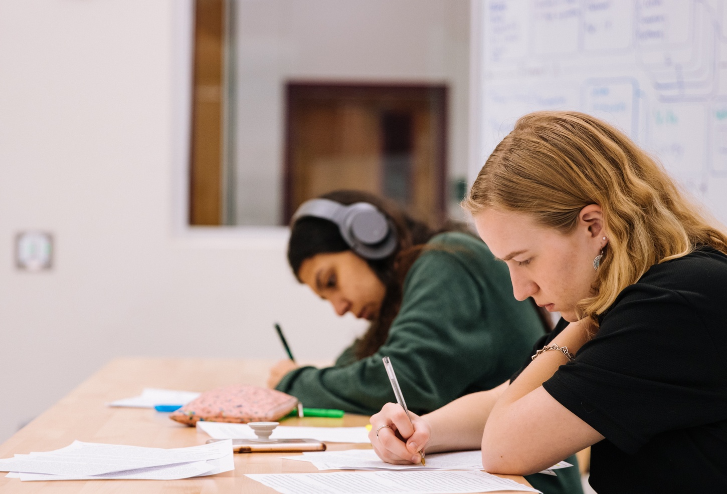 students study together