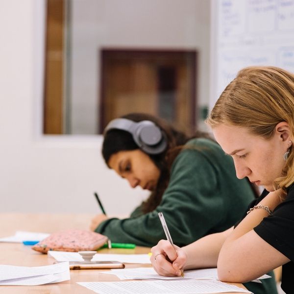 students study together