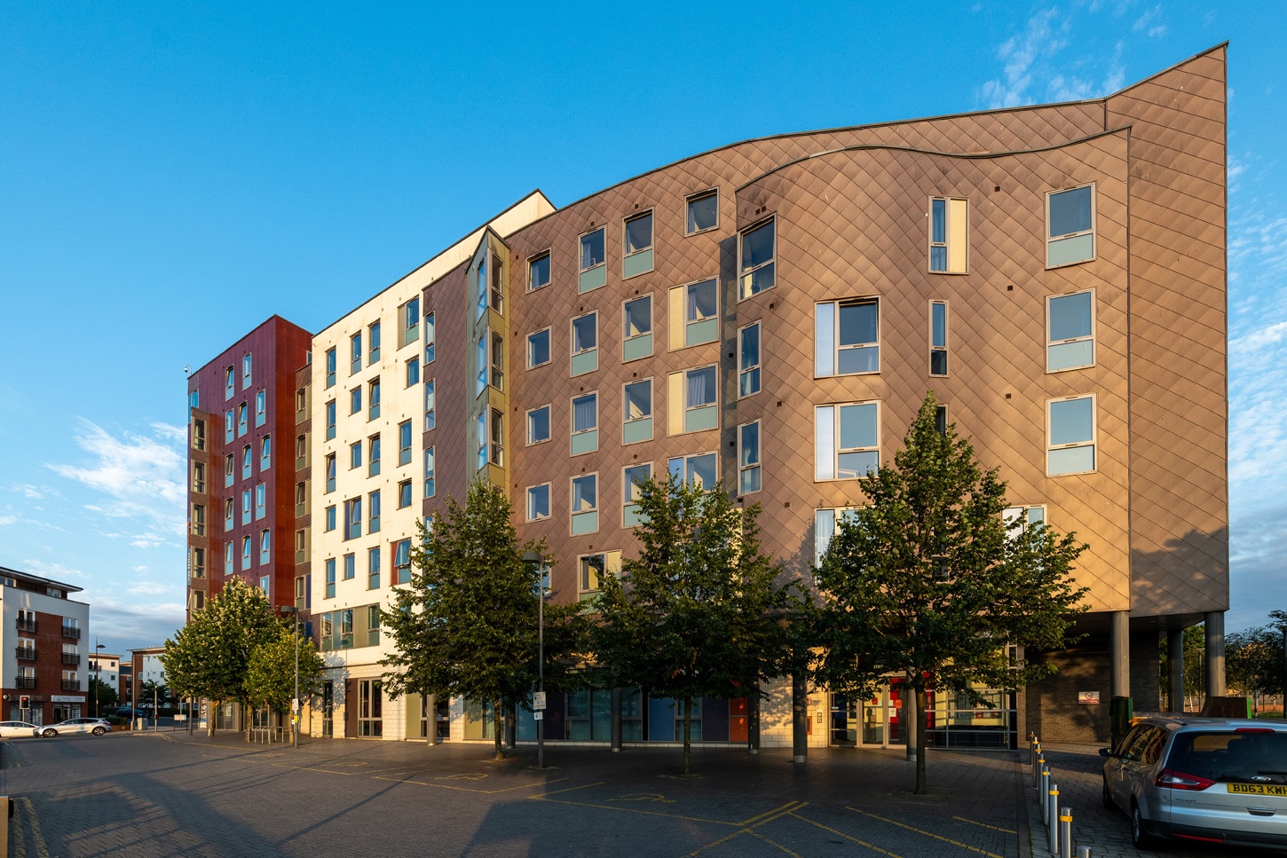 athena hall student accommodation ipswich building exterior