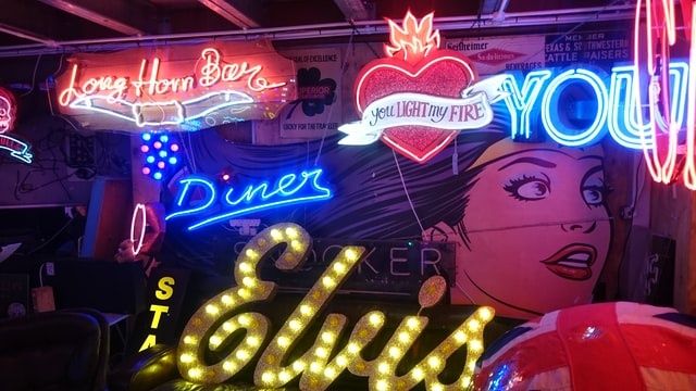 God's Own Junkyard neon signs