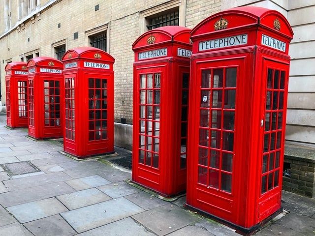 London red telephone boxes