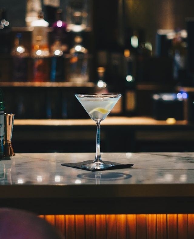 Cocktail on a bar