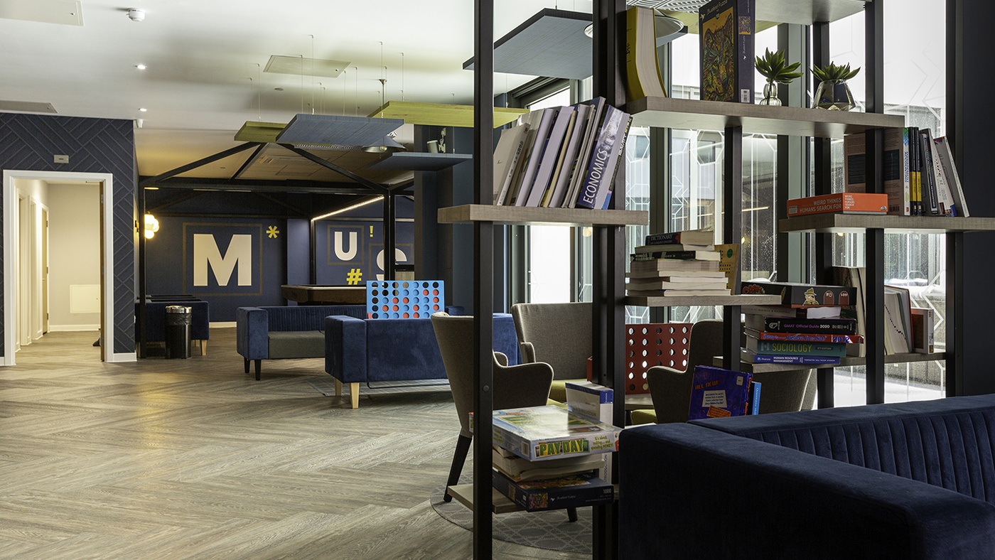 communal area in norwich student accommodation
