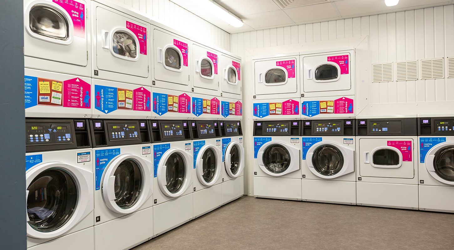 washing room in norwich student accommodation