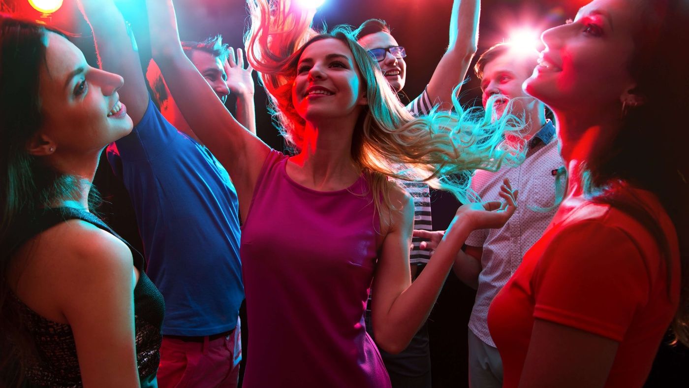 Group of students dancing