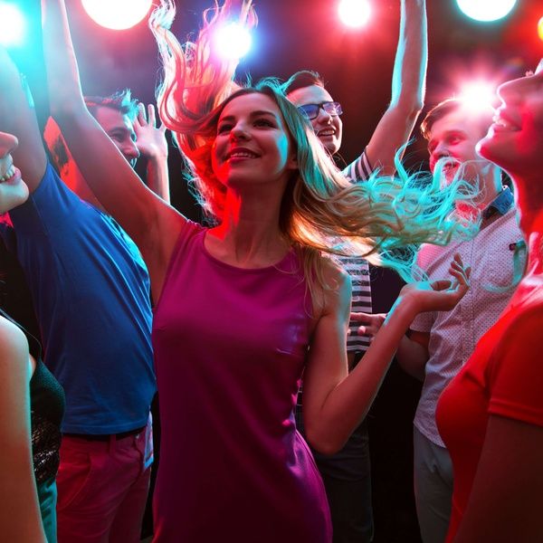 Group of students dancing