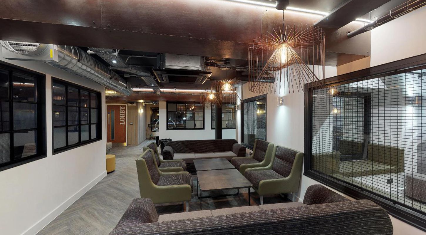 Crown Place Cardiff CRM Communal Lounge area 1450x800px