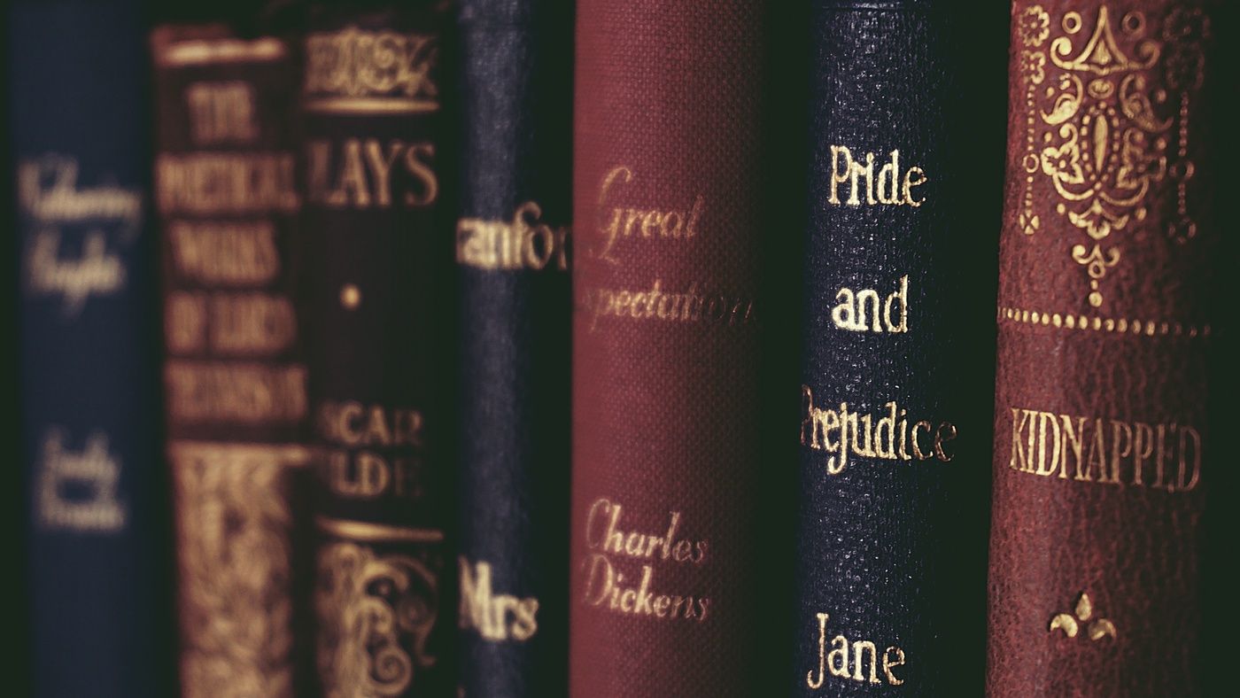 old books in library