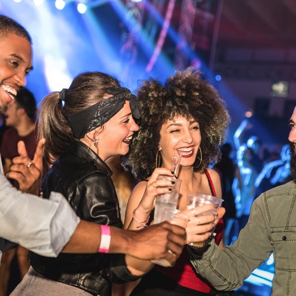 students on dance floor