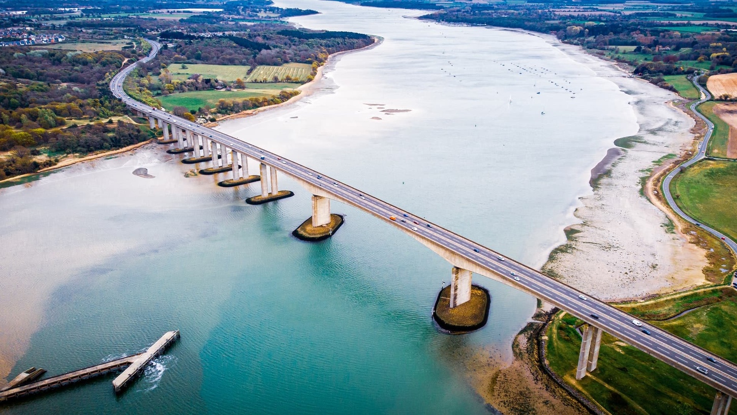 ipswich bridge birds eye view