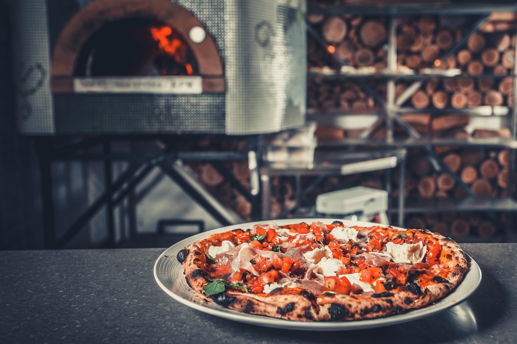 Pizza on plate