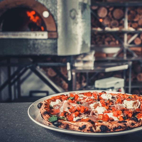 Pizza on plate