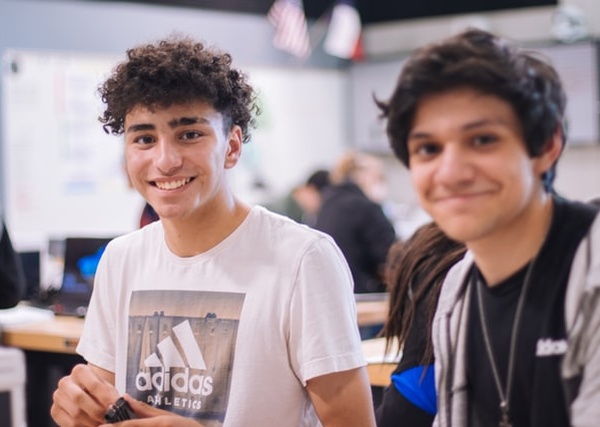 smiling students