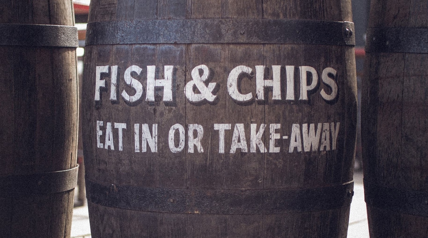 fish and chip shop sign