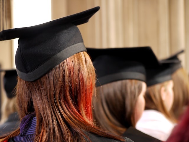 Girl in graduation hat
