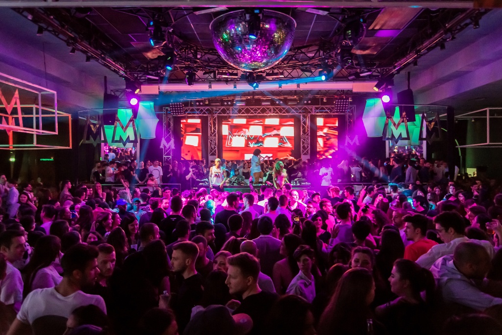 Crowd of people at a music gig