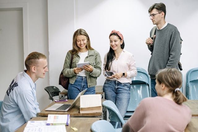 students in classroom