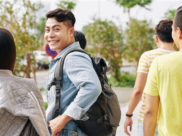 Student going to college